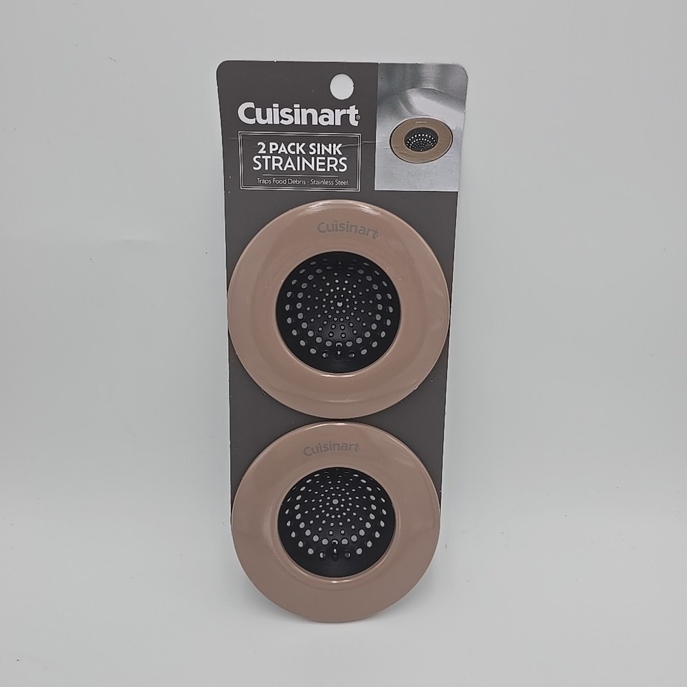 Cuisinart Sink Strainer Set‎ Drain Trap Screen Biege